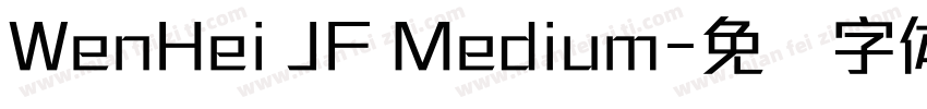 WenHei JF Medium字体转换